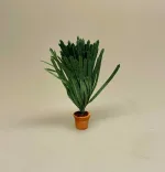 Miniature grøn plante - svigermors skarpe tunge, 3878, Miniature 7732, miniature, miniaturer, mini, drivhus, væksthus, have, havearbejde, haveliv, symbolsk, gave, gaveide, planteskole, dukkestue, dukkehus, ting til, tilbehør, nisser, nisse, nissedør, gartner, havemand, biti, ribe, 1:12