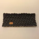 Pandebånd merinould med fleece - Nyhavn Koksgrå, pandebånd, ørevarmer, til mænd, til herrer, til damer, ulden, uld, merino, merinould, håndstrikket, windstopper, varmt, vinter, cykel, håndstrikket, mørkegråt, sort, flot, med foer, foret, fleece, kradser ikke, biti, fuza, ribe, gave, julegave, gaveide