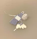 Miniature Forklæde, Kokkehue og Grillhandsker