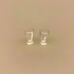 Miniature Drikkeglas koniske, miniaturer, service, glas, kvalitet, dukkehus, dukkehusting, ting til, tilbehør, sætterkasse, sættekasse, dukkestue, biti, ribe