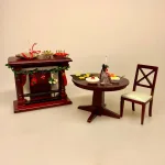 Miniature Kandiserede Æbler, Miniature Smør i skål med kniv, Miniature Guirlande grøn, Miniature Guirlande grøn, Miniature julekugler - glaskugler med ophæng, julekugle, glaskugle, dukkehus, Miniature julepynt æske med julekugler, julepynt, glaskugler, æske, æske med julekugler, æske med glaskugler, glaskugler, dukkehus, dukkehusting, ting til, dukkehuset, miniaturer, nisserne, nissedør, nissebo, nissehus, julepynt, snelandskab, pynt, sætterkasse, sættekasseting, sætterkasseting, nisseting, nissetilbehør, biti, ribe