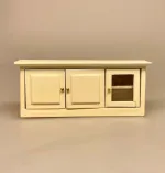 Miniature Skænk med Skabe Creme, køkkenskab, overskab, vægskab, lav, skænk, lavt, køkkenmøbel, modul, køkkenmøbel, dukkekøkken, dukkehus, nisse, køkken, nisser, nissedør, nissebo, nissehus, dukkehusting, dukkehustilbehør, tilbehør, ting, til, klinik, tandlæge, skænk, skab, kommode, buffet, laboratorium, forskning, kemi, fysik, kemilokale, forsøg, naturvidenskab, lærer, uddannet, færdig, symbolsk, gave, kemiingeniør, biokemi, biolog, , dukkehusmøbler, dukkestue, miniaturer, miniature, små, møbler, sjov, gavekort, færdig, uddannet, bevis, biti, ribe, apoteker