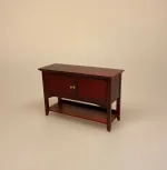 Miniature Skænk med skabe Mahogni, skænk, skab, kommode, buffet, laboratorium, forskning, kemi, fysik, kemilokale, forsøg, naturvidenskab, lærer, uddannet, færdig, symbolsk, gave, kemiingeniør, biokemu, biolog, dukkehus, dukkehusmøbler, ting til, tilbehør, nisser, dukkestue, miniaturer, miniature, små, møbler, sjov, gavekort, færdig, uddannet, bevis, biti, ribe, apoteker