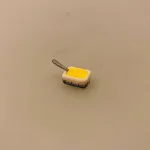 Miniature Smør i skål med kniv, smør, smørboks, smørklat, risengrød, miniature, mad, tilbehør, ting til, nisser, dukkehus, dukkehusting, dukkehusmad, 1:12, miniaturer, nisser, nissehus, nissebo, nissedør, julekalender,