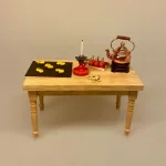 Miniature kobber Kedel med fyrfad, Miniature Kandiserede Æbler, Miniature kobber gryde lav, kobbertøj, dukkekøkken, Miniature, kobbertøj, kobbergryder, kobber, stegepande, æbleskivepande, æbleskiver, æbleskivebagning, miniaturer, dukkehus, dukkehuset, dukkehusting, dukkehustilbehør, nisser, nisseting, nissetilbehør, nissedør, sættekasse, sætterkasse, sættekasseting, ting til sætterkassen, 1:12, biti, ribe