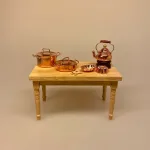 Miniature kobber Kedel med fyrfad, Miniature kobber gryde lav, kobbertøj, dukkekøkken, Miniature, kobbertøj, kobbergryder, kobber, stegepande, æbleskivepande, æbleskiver, æbleskivebagning, miniaturer, dukkehus, dukkehuset, dukkehusting, dukkehustilbehør, nisser, nisseting, nissetilbehør, nissedør, sættekasse, sætterkasse, sættekasseting, ting til sætterkassen, 1:12, biti, ribe
