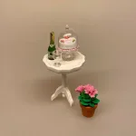 Miniature Champagne i glasflaske, Miniature Bryllupskage med roser, Miniature Potte med Lyserøde blomster, pelargonie, cyklamen, juleblomst, blomst, urtepotte, Miniature Potte med Lyseblå blomster, Miniature Potte med Gule blomster, for glem mig ej, smørblomster, marguritter, margeritter, have, havearbejd, planteskole, miniaturer, dukkehus, ting til, dukkehus, dukketing, dukkehusting, nisser, nissetilbehør, nissedør, små, sættekasse, sætterkasse, sættekasseting, amagerhylde, små blomster, mini, biti, ribe,havearkitekt, landskabsarkitekt,