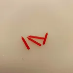 Miniature Stearinlys Kronelys 4 røde, julelys, birgitte frigast, go morgen nisser, tilbehør, nisser, nissedør, nissebo, nissehus, dukkehus, ting til, tilbehør, miniaturer, 1:12, adventskrans, mini, lillebitte, biti, ribe, DIY,