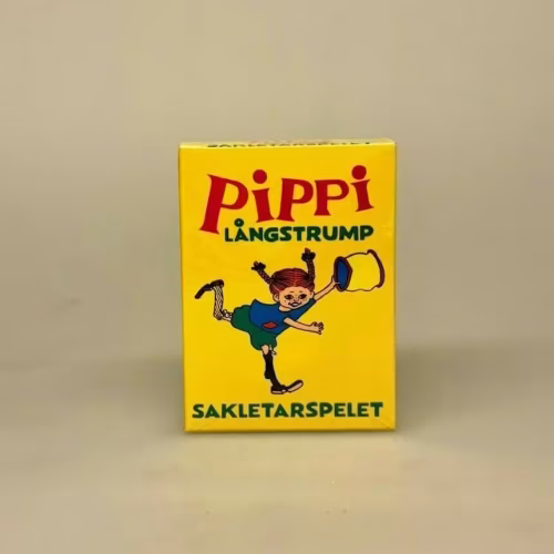 Pippi spil - Kortspil Sakletar spillet, Pippi Langstrømpe spil - "Sakletarspelet" kortspil