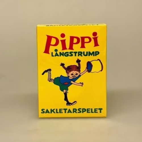 Pippi spil - Kortspil Sakletar spillet, Pippi Langstrømpe spil - "Sakletarspelet" kortspil
