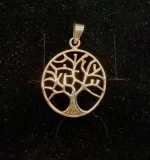 Vikingevedhæng i sølv - Livets træ Yggdrasil stiliseret stort, livets træ, livstræet, vikingesmykker, museumssmykker, gamle, nordiske, guder, tro, aser, asatro, asgård, midgård, udgård, ask, ygdrasil, kopi, smykker, ægte, originale, fund, biti, ribe
