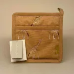 Grydelap - bomuld med tryk - Giraffer, giraf, savanne, afrika, dyr, vilde, safari, storvildt, brændte farver, sol, sahara, køkken, tekstiler, grydelap, grydelapper, gave, gaveide, flot, biti, ribe, nyhed