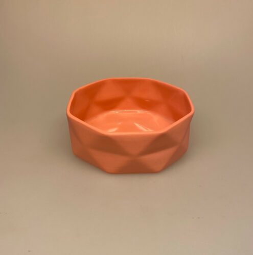 Trine Rytter keramik - Skål Foldemønster Lys Koral