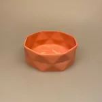 Trine Rytter keramik - Skål Foldemønster Lys Koral