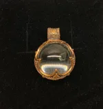 Vikingevedhæng i bronze - Gotlandsk Bjergkrystal størst, kugle, Vikingevedhæng i bronze - Gotlandsk Bjergkrystal lille, museumssmykker, vikingesmykker, vedhæng, bronze, kobber, fund, udgravninger, kopi, smykker, ægte, original, aser, gamle, nordiske, guder, mytologi, nordisk, vikingetiden, biti, ribe, XL