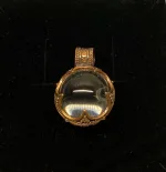 Vikingevedhæng i bronze - Gotlandsk Bjergkrystal størst, kugle, Vikingevedhæng i bronze - Gotlandsk Bjergkrystal lille, museumssmykker, vikingesmykker, vedhæng, bronze, kobber, fund, udgravninger, kopi, smykker, ægte, original, aser, gamle, nordiske, guder, mytologi, nordisk, vikingetiden, biti, ribe, XL