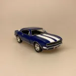 Modelbil Camaro Z - Mørkeblå, sportsvogn, racer, bil, Chevrolet, camario, modelbil, original, kopi, ægte, kvalitet, metal, flot, samler, samleobjekt, drenge, drøm, gaveide, kørekort, 30 år, 18 år, ny bil, dekorativ, biti, ribe, amerikaner, biler,