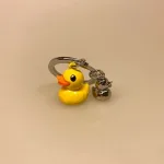 Nøglering med Badeænder - Gul And, badeand, gå glad i bad, karbad, sjov, humor, gadget, gaveide, herlig, gul, and, nøglering, sangskjuler, ting, med, ænder, biti, ribe