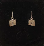 Ørehængere i sølv - Hestehoveder, heste, sleipner, folkevandringstiden, svensk, gammelt, fund, museumssmykke, øreringe, sølv, sterling sølv, rytter, krigshest, troja, trojansk, hesteøreringe, sølvøreringe, kopi, oriiginal, ægte, biti, ribesösdala