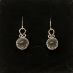 Vikingeørehængere i sølv - Gotlandsk krystal Enkel lille, krystal, kugler, glas, klar, sten, gotlandsk, øreringe, sølvøreringe, hænge, øreringe, lange, specielle, vikingesmykker, museumssmykker, ægte, sterlingsølv, biti, ribe, ansgar, sølvskat, gamle, kopi, fund,