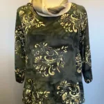 Batik Bluse - Top Puri Krummelurer Sort, koks, grå, gråsort, slank, figursyet, smart, crincle, langærmet, smal, indsnit, timeglas, figur, kort, forårsbluse, sommerbluse, fest, dametøj, klar blå, coboltblå, koboltblå, kongeblå, niveablå, slank, figursyet, langærmet, lange ærmer, batik, batikfarvet, batiktryk, Diva, natur, økologisk, åndbart, strygefri, biti, ribe, små, lille,