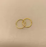 Creoler - Ø 14 mm øreringe forgyldt sølv - glatte med clicklås, knæk creol, let, at åbne, at lukke, tynd, enkel, smart, cool, hoops, stilig, stilige, stilede, lille, tynd, let, til vedhæng, hverdags, guld, ægte, forgyldt, guldbelagt, sølv, biti, ribe, enamel, cph, stine a, maanesten, NOA, joanli, jane kønig