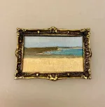 Miniature Billederamme Guld, guldramme, ramme, indramning, maleri, kunst, i glas og ramme, maler, kunstmaler, dukkehusting, dukkehus, tilbehør, ting til, indretning, dukkestue, nisser, sætterkasse, sangskjuler, personlig, sjov, gaveide, gave, symbolsk, miniaturer, miniature, fotoramme, lille, bitte, mini, biti, ribe, 1:12