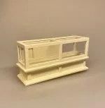 Miniature Lang Disk Creme, butik, købmand, købmandsbutik, høker, spækhøker, bager, konditori, dukkehusmøbler, dukkehusbutik, miniature, miniaturer, dukkehusting, dukkehustilbehør, ting til, dukkehus, dukkehuset, nisser, nissebo, nissedør, nissehus, dukkebutik, biti, ribe