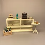 Miniature Lang Disk Creme, butik, købmand, købmandsbutik, høker, spækhøker, bager, konditori, dukkehusmøbler, dukkehusbutik, miniature, miniaturer, dukkehusting, dukkehustilbehør, ting til, dukkehus, dukkehuset, nisser, nissebo, nissedør, nissehus, dukkebutik, biti, ribe