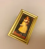 Miniature Maleri Lille Pige, guldalder, renæssance, maleri, maleri, miniature, billede, dukkehuset, dukkehusmaleri, dukkehuset, pynt, dekoration, kunst, kunst, kunstmaler, billedkunst, oliemaleri, lille, sætterkasse, symbolsk, gave, gaveide, biti, ribe, louvre, paris, kunstinteresseret, kunsthandler, fransk, frankrig, frankofil, kunstmuseum,, galleri