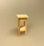 Miniature Piedestal Natur, opsats, bord, lampebord, umalet, ubehandlet, natur, lille, blomsterbord, 1:12, dukkehus, møbler, tilbehør, interiør, nisse, nisser, nissedør, indretning, biti, ribe, miniature, miniaturer,