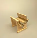 Miniature Skolepult Natur, skole, skolebord, skolepult, skrivepult, dukkehus, skolemøbel, skolebænk, lærer, seminarie, uddannet, færdig, job, ansat, jubilæum, sangskjuler, symbolsk, gave, gaveide, sjov, fin, miniaturer, færdiguddannet, eksamen, 1:12, nisser, nisseb, nissedør, nissetilbehør, biti, ribe, nisseskole,