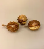 Kastanje - Håndskåret af Træ, kastanjemanden, kastanjetræ, håndsnittet, træskærearbejde, natur, træting, ophæng, træ, håndlavet, kunsthåndværk, blade, nødder, frugt, dansk, flora, biti, ribe, vadehavet, nationalpark, i farver,