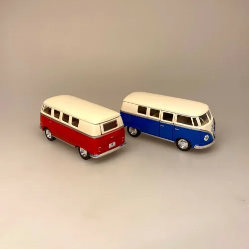 h VW Folkevogns Rugbrød - Samba L Rød, samba, boogie, vw, rugbrød, folkevognsrugbrød, surfer, bus, folkevognsbus, modelbil, original, volkswagen, tysk, bil, kvalitet, samler, symbolsk, sangskjuler, windsurfing, kitesurfer, biti, ribe, hippie, autocamper