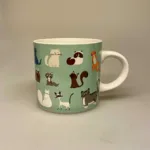 Krus Porcelæn - Katte Grøn