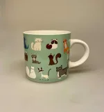 Krus Porcelæn - Katte Grøn