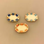 Miniature Aflangt Fad Porcelæn Lille, fad, vægpynt, vægtallerken, platte, frokost, frokosttallerken, service, til, dukkehus, 1:12, porcelæn, tallerken, middagstallerken, nisser, dukkehusting, dukkehustilbehør, nissedør, nissehus, miniaturer, mini, cafe, restaurant, symbolsk, gave, gavekort, pengegave, oplevelser, gourmet, gourmand, livsnyder, sangskjuler, kok, tjener, biti, ribe