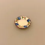 Miniature Tallerken Porcelæn Ø 25 mm Blå, service, til, dukkehus, 1:12, porcelæn, tallerken, middagstallerken, nisser, dukkehusting, dukkehustilbehør, nissedør, nissehus, miniaturer, mini, cafe, restaurant, symbolsk, gave, gavekort, pengegave, oplevelser, gourmet, gourmand, livsnyder, sangskjuler, kok, tjener, biti, ribe