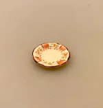 Miniature Tallerken Porcelæn Ø 25 mm Rosa, lyserød, service, til, dukkehus, 1:12, porcelæn, tallerken, middagstallerken, nisser, dukkehusting, dukkehustilbehør, nissedør, nissehus, miniaturer, mini, cafe, restaurant, symbolsk, gave, gavekort, pengegave, oplevelser, gourmet, gourmand, livsnyder, sangskjuler, kok, tjener, biti, ribe