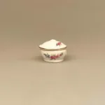Miniature Terrin med Låg Oval Blomst, blomster, porcelæn, service, miniature, miniaturer, suppe, suppeterrin, låg, skål, dukkehus, dukkehusting, dukkehustilbehør, jul, frigast, nisser, 1:12, birgitte, morgen, mini, ting til, tilbehør, sætterkasse, sættekasse, sangskjuler, tale, symbolsk, gave, kok, tjener, borddækning, emil, lønneberg, nissetilbehør, nissedør, nisser, nissebo, biti, ribe