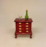 Miniature Glas Bonbonniere med Lakridskonfekt, all sorts, konfekt, mini, bitte, lille, slik, konfekture, glas, slikbutik, juleslik, jul, nisser, nissetilbehør, nissedør, 1:12, miniaturer, dukkehus, dukkehusting, dukkehusmad, dukkehustilbehør, biti, ribe, barbie