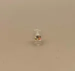 Miniature Glas Bonbonniere med Lakridskonfekt, all sorts, konfekt, mini, bitte, lille, slik, konfekture, glas, slikbutik, juleslik, jul, nisser, nissetilbehør, nissedør, 1:12, miniaturer, dukkehus, dukkehusting, dukkehusmad, dukkehustilbehør, biti, ribe, barbie, syvanian
