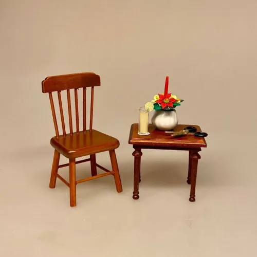 Miniature Juledekoration med Lys, julepynt, dukkehus, dukkehustilbehør, dukkehusting, ting til, tilbehør, 1:12, jul i, nissebo, nisser, nisseting, nissedør, nissehus, julelandskab, julestue, miniature, snelandskab, dukkemøbler, blomster, juleting, julekalender, biti, ribe, birgitte frigast, morgennisser, for børn, december, hygge