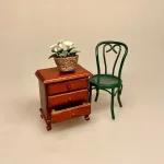 Miniature Kommode Lille Brun, skuffer, møbel, trækommode, enkel, mini, miniature, dukkehus, til, ting, tilbehør, nisser, nissebo, nissedør, nissehus, dukkestue, dukkehustilbehør, dukkehusting, dukkehusmøbler, dukkemøbler, minikommode, symbolsk, gave, gavekort, fint, jul, biti, ribe