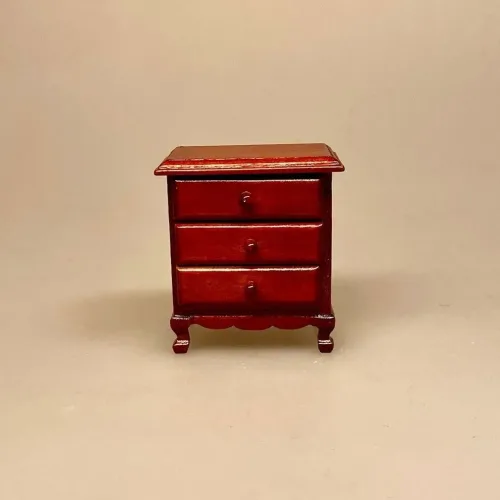 Miniature Kommode Lille Brun, skuffer, møbel, trækommode, enkel, mini, miniature, dukkehus, til, ting, tilbehør, nisser, nissebo, nissedør, nissehus, dukkestue, dukkehustilbehør, dukkehusting, dukkehusmøbler, dukkemøbler, minikommode, symbolsk, gave, gavekort, fint, jul, biti, ribe