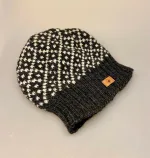 Strikket Hue Uld med Foer og Rib - Koks-Natur, grå, mørkegrå, koksgrå, dame, til, damer, klædelig, chunky, tyk, fed, hip, smart, uld, foret, kradser ikke, vindtæt, cykel, damehue, strikhue, strikhat, strikket, håndstrikket, ren, ulden, lun, varm, lækker, biti, ribe