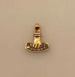 Vikingevedhæng Bronze - Thorshammer med Skib, helleristning, bornholm, dansk, sol, solhjulet, museumssmykker, fund, kopi, motiv, vikinger, vikingesmyker, mjølner, hammer, smykker, gamle, biti, ribe