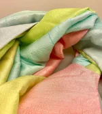 Blød Thaisilke Tørklæde XL - Pastel Farver, rosa, lysegrøn, lyseblå, isblå, lyserød, pistazie, 2073, fv. 30, feminin, delikat, lyse, lot, lækkert, stola, sjal, tørklæde, stort, langt, blødt, eksklusivt, elegant, luksus, kvalitet, silke, ren, ægte, thaisilke, festligt, smart, gave, gaveide, over skuldrene, julegave, biti, ribe