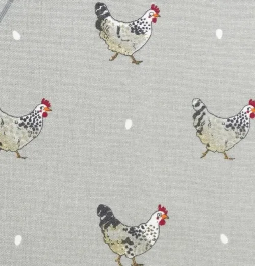 Forklæde i Bomuld med Tryk - Unisex - Høns Grå, chicken, sophie allport, apron, forklæde, med smæk, til damer, til herrer, til mænd, Forklæde i Bomuld med tryk - Unisex - Høns, høne, hønsegård, hønsehold, ting med, hønseting, gave, gaveide, julegave, forklæde, til damer, til mænd, på landet, lækkert, kvalitet, biti, ribe, sophie, allport,