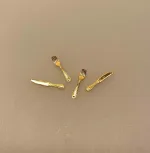 Miniature Bestik - Kniv & Gaffel i Guld til 2, bestik, gaffeltøj, kniv og gaffel, elegant, adeligt, kongeligt, ske, gaffel, kniv, bestik, knive, skeer, gafler, service, dukkehus, ting, til, tilbehør, nisser, nissebo, nissehus, nissedør, julekalender, miniature, dukkehusting, dukkehustilbehør, 1:12, sætterkasse, sættekasse, biti, ribe, dukkestue